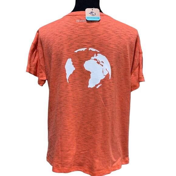 Hand Printed Upcycled Womens Medium Saving the Planet is My Superpower Tee - Picture 3 of 3